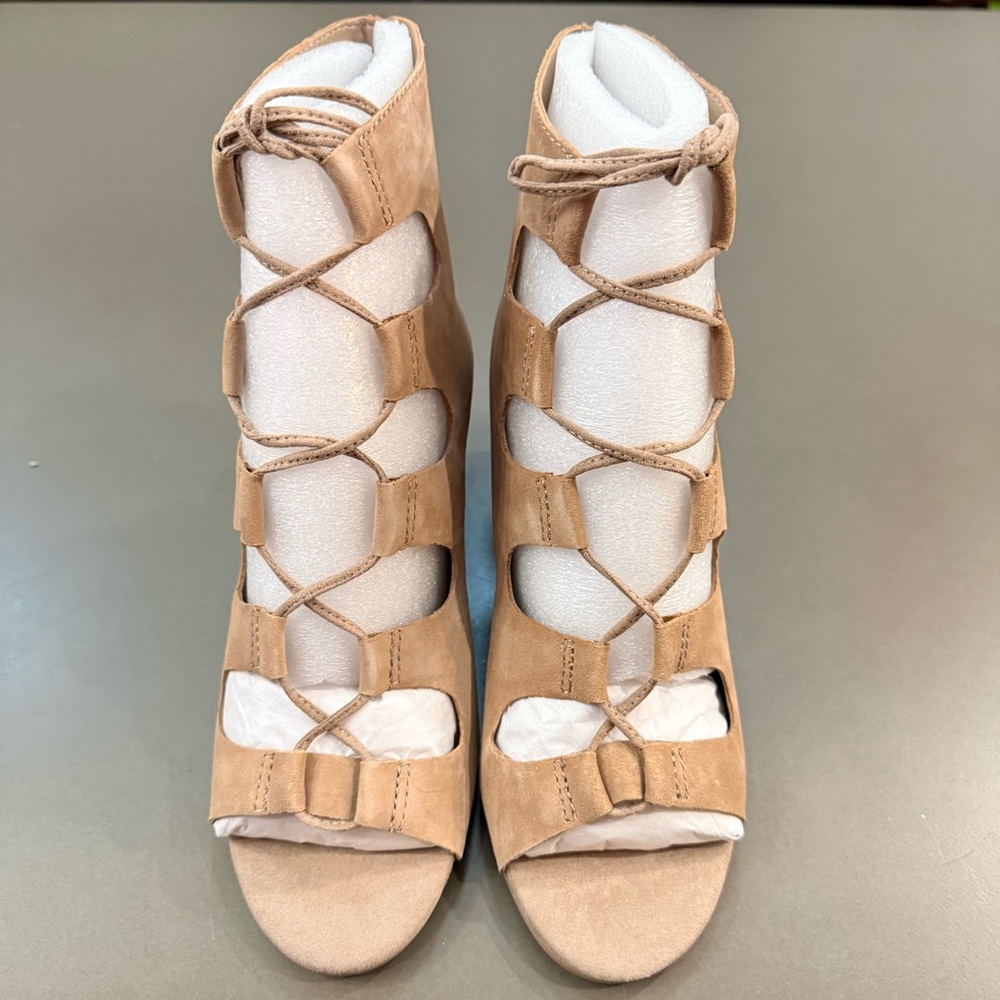 Dolce Vita Louise Lace-Up Wedge Sandal - Size 8